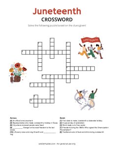 Juneteenth Crossword