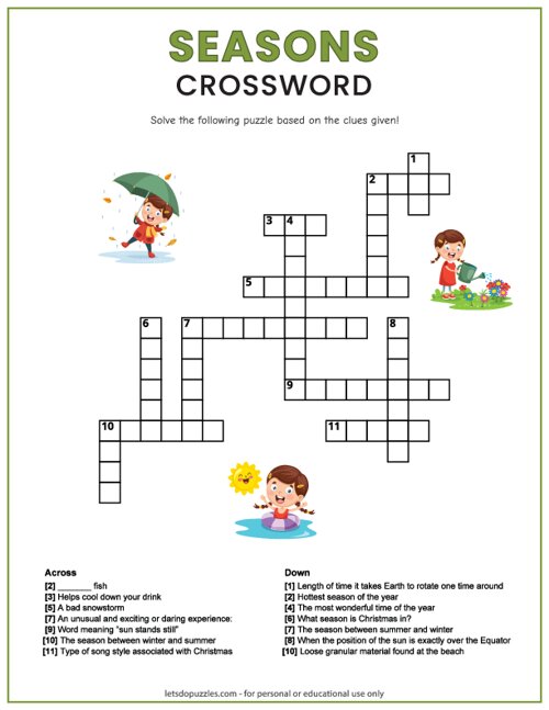 Seasons Crossword
