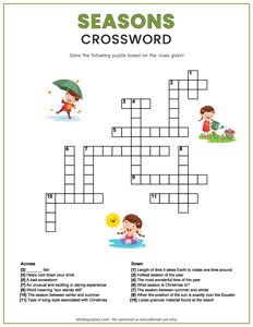 Seasons Crossword