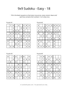 9x9 Sudoku - Easy - 18