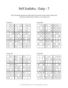 9x9 Sudoku - Easy - 7