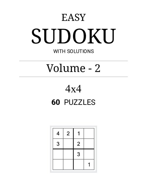 4×4 Easy Sudoku (60 Puzzles) - Volume 2 - PDF
