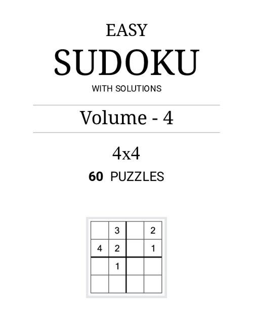 4×4 Easy Sudoku (60 Puzzles) - Volume 4 - PDF