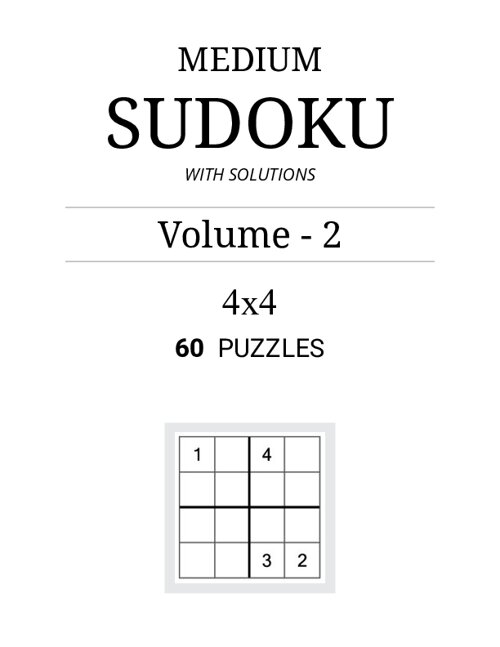 4×4 Medium Sudoku (60 Puzzles) - Volume 2 - PDF