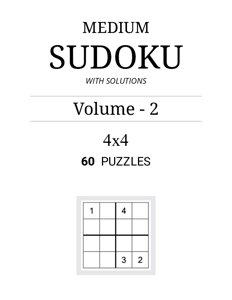 4×4 Medium Sudoku (60 Puzzles) - Volume 2 - PDF