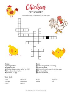Chickens Crossword