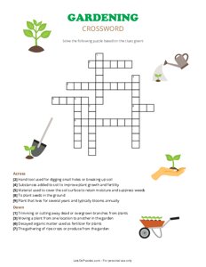 Gardening Crossword