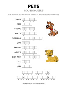 Pets Double Puzzle