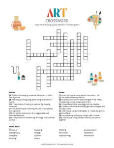 Art Crossword