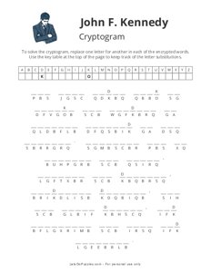 John F. Kennedy Quote Cryptogram