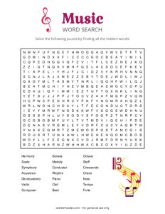 Music Word Search