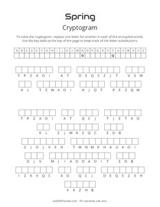 Spring Cryptogram