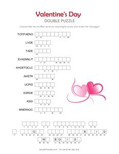 Valentines Day Double Puzzle