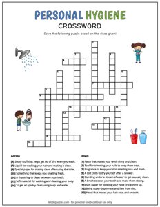 Personal Hygiene Crossword