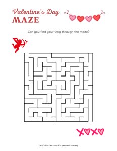 Valentines Day Maze - 1