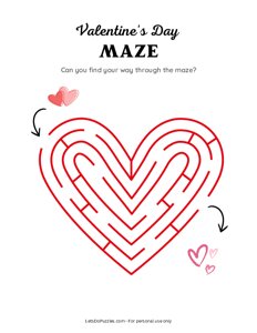 Valentines Day Maze - 2