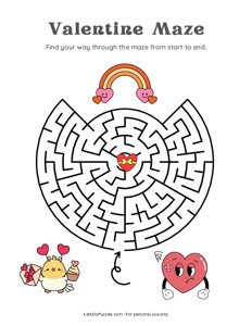 Valentines Day Maze - 10