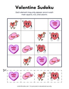 Valentine Picture Sudoku - 8