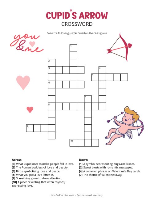 Cupids Arrow Crossword