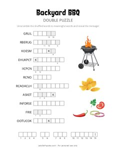Backyard BBQ Double Puzzle