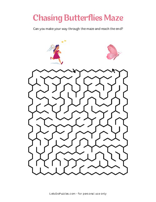 Chasing Butterflies Maze