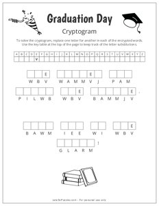 Graduation Day Cryptogram