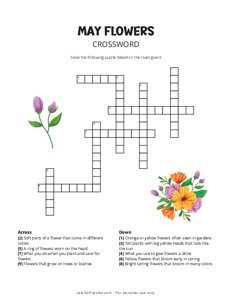 May Flowers Crossword