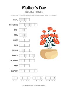Mothers Day Double Puzzle