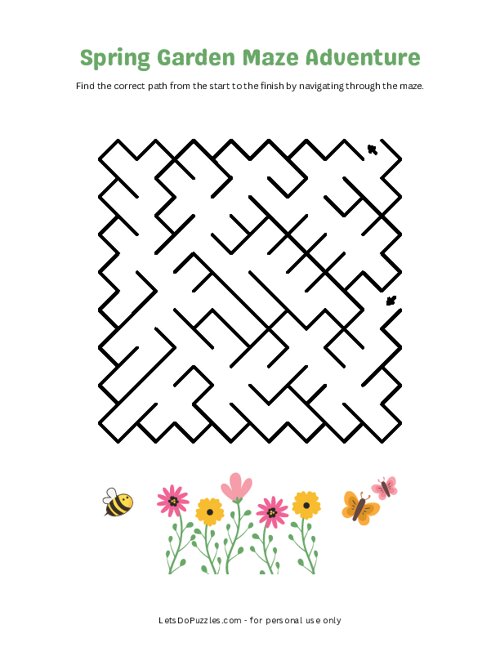 Spring Garden Maze