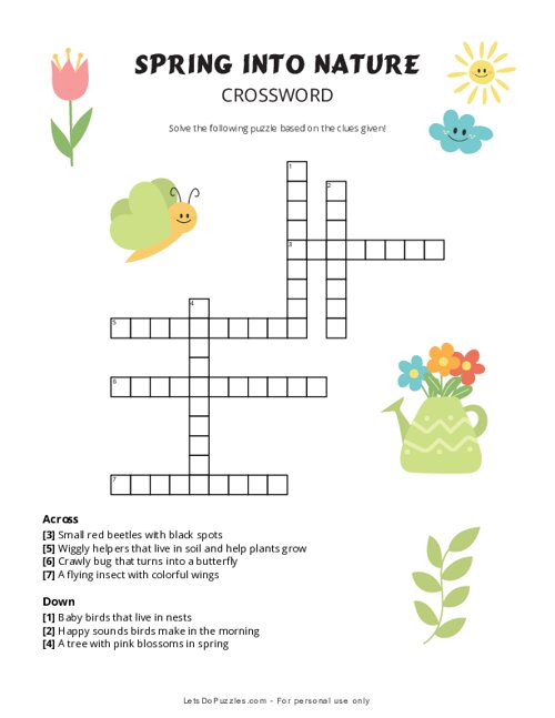 Spring into Nature Crossword