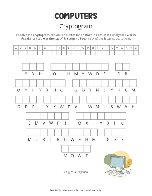 Computers Cryptogram