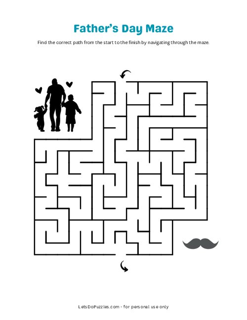 Fathers Day Maze