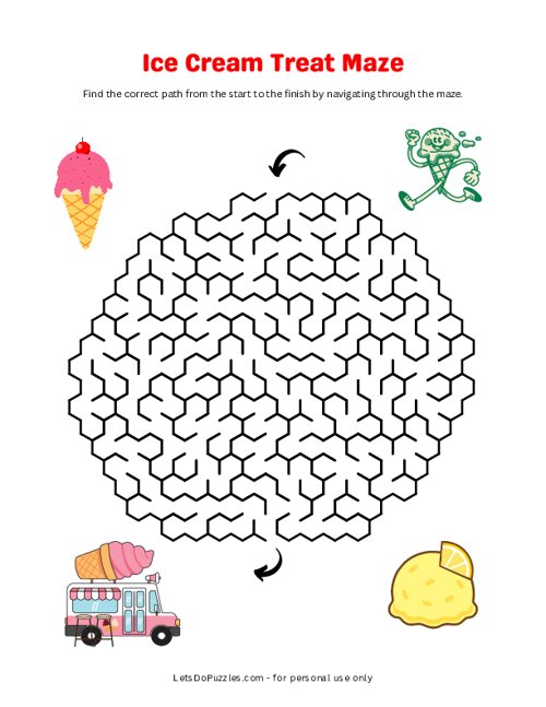 Ice Cream Treat Maze
