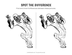 Halloween Death Specter - Spot the Difference