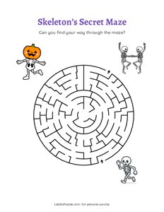 Skeletons Secret Maze