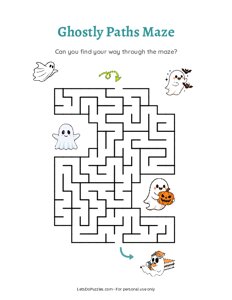 Ghostly Paths Maze