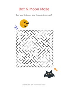Bat and Moon Maze