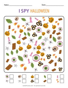 I Spy Halloween Things