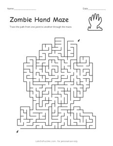 Zombie Hand Maze