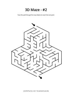 3D Cube Maze - 2