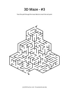3D Cube Maze - 3