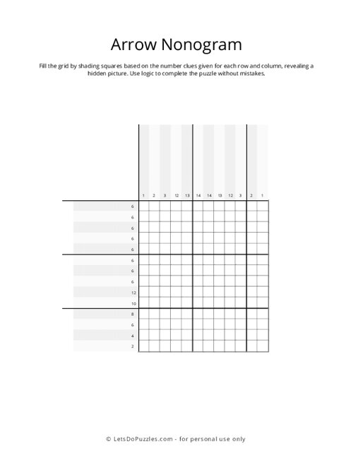 Arrow Nonogram Puzzle