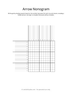 Arrow Nonogram Puzzle