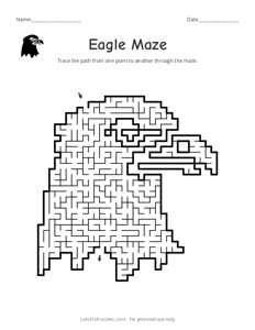 Eagle Shaped Maze