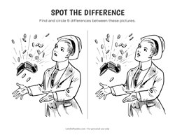 Money Falls - Spot the Difference