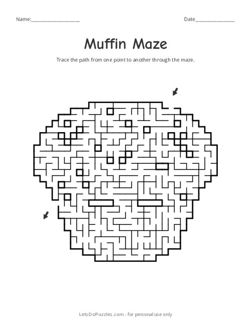 Muffin Shaped Maze