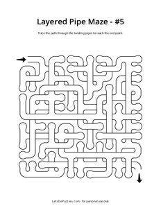 Layered Pipe Maze - 5