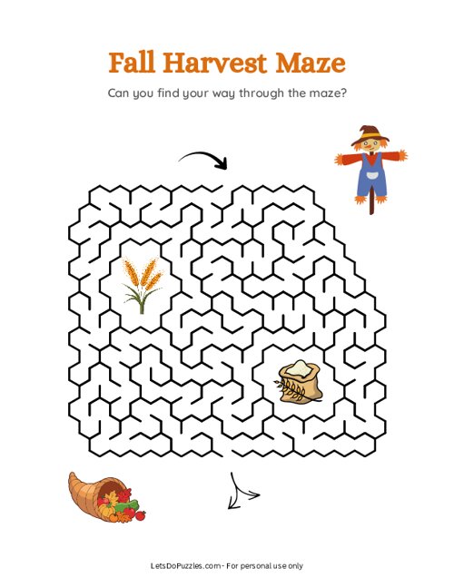 Fall Harvest Maze
