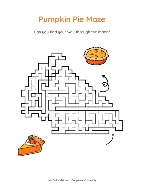 Pumpkin Pie Maze