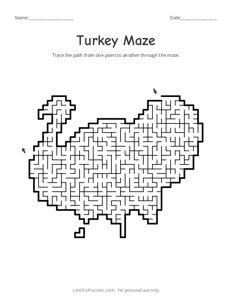 Turkey Shaped Maze